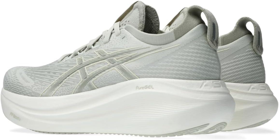image:imageASICS Womens GelNimbus 27 Running ShoeLake GreyWhite Sage