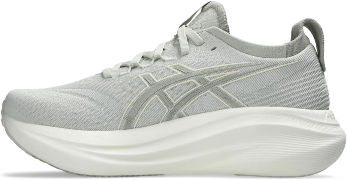 image:imageASICS Womens GelNimbus 27 Running ShoeLake GreyWhite Sage