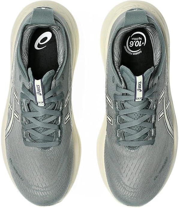 image:imageASICS Womens GelNimbus 27 Running ShoeMonument Blue Whisper Green