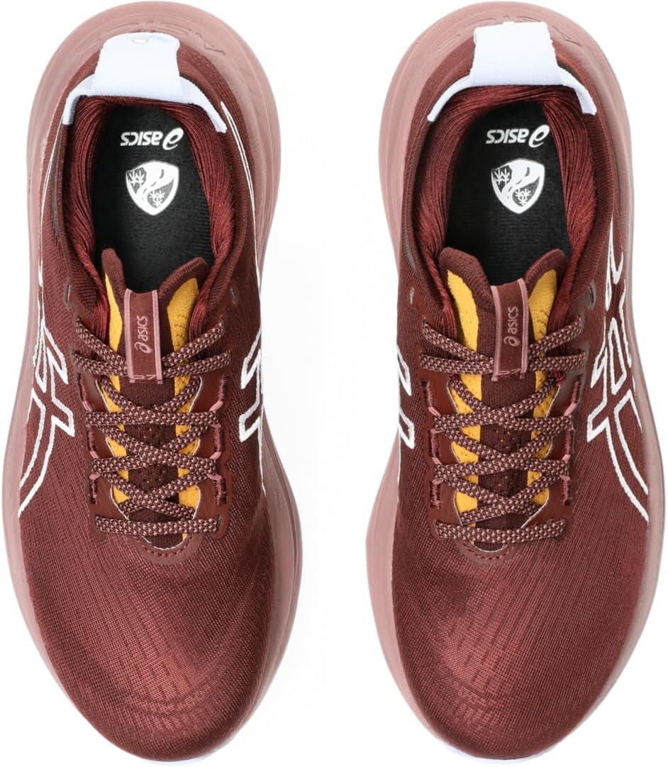 image:imageASICS Womens GelNimbus 27 Running ShoeNature BathingDark Red Planet