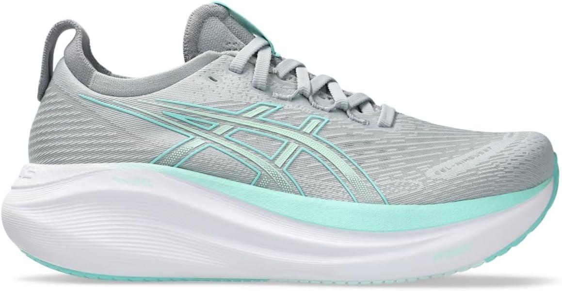 image:imageASICS Womens GelNimbus 27 Running ShoePiedmont GreyIlluminate Mint