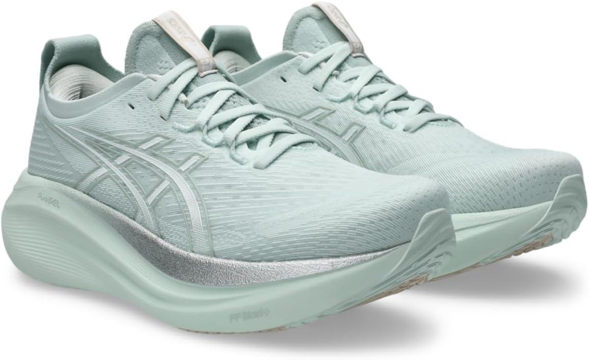 image:imageASICS Womens GelNimbus 27 Running ShoePure AquaWhite