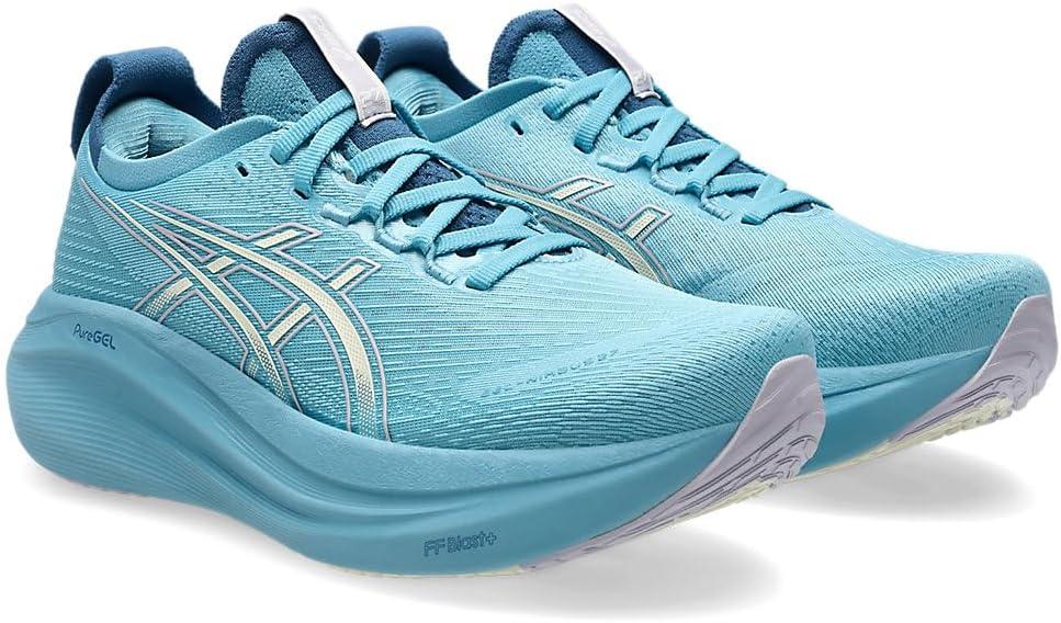 image:imageASICS Womens GelNimbus 27 Running ShoeStillwater Cream