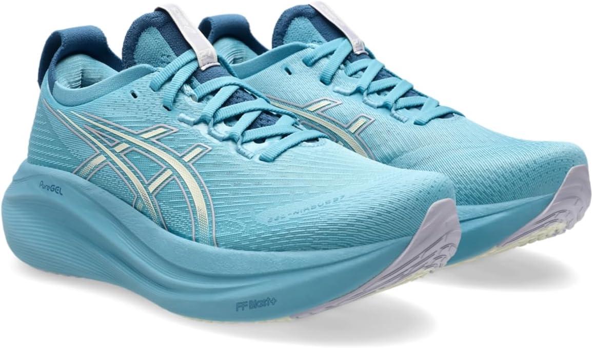 image:imageASICS Womens GelNimbus 27 Running ShoeStillwaterCream