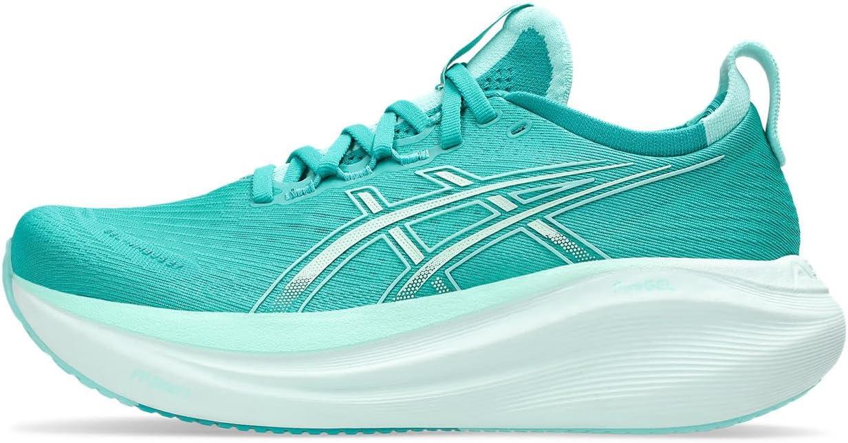 image:imageASICS Womens GelNimbus 27 Running ShoeWave Teal Illuminate Mint