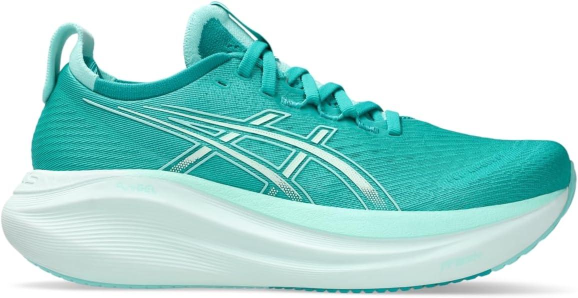 image:imageASICS Womens GelNimbus 27 Running ShoeWave TealIlluminate Mint