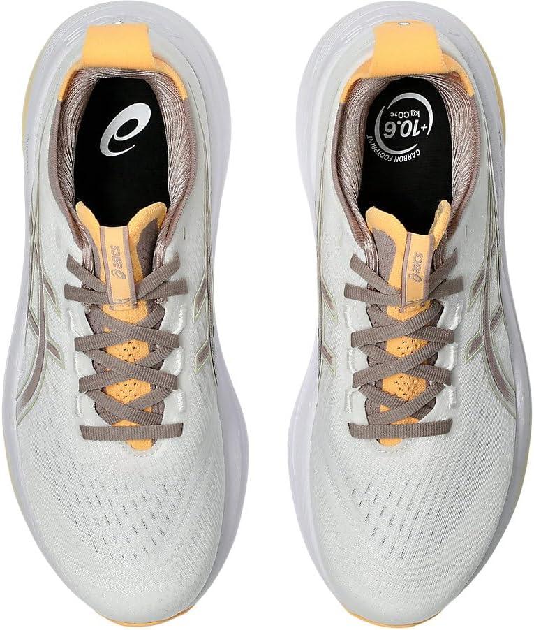 image:imageASICS Womens GelNimbus 27 Running ShoeWhite Fawn