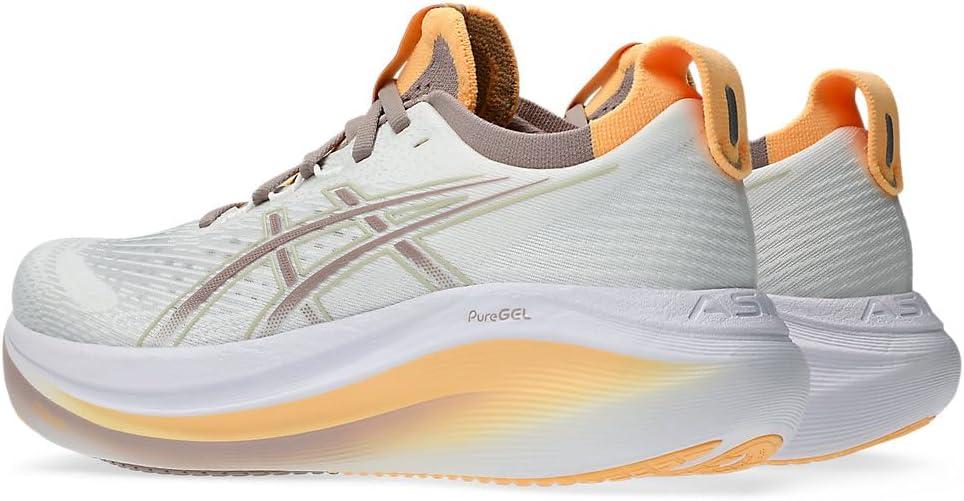 image:imageASICS Womens GelNimbus 27 Running ShoeWhite Fawn