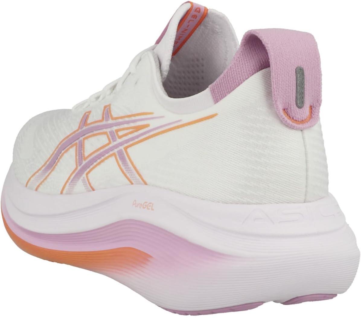 image:imageASICS Womens GelNimbus 27 Running ShoeWhite Light Ube 1012b753 101