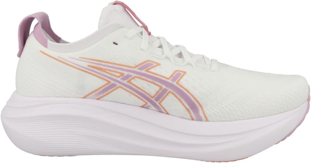 image:imageASICS Womens GelNimbus 27 Running ShoeWhite Light Ube 1012b753 101