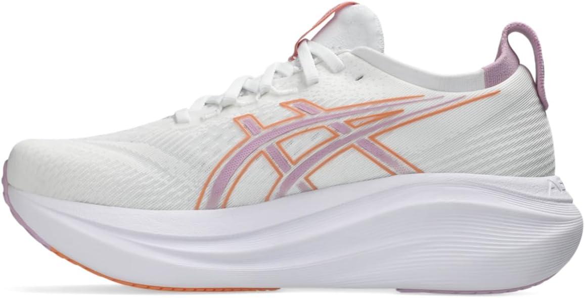 image:imageASICS Womens GelNimbus 27 Running ShoeWhiteLight Ube
