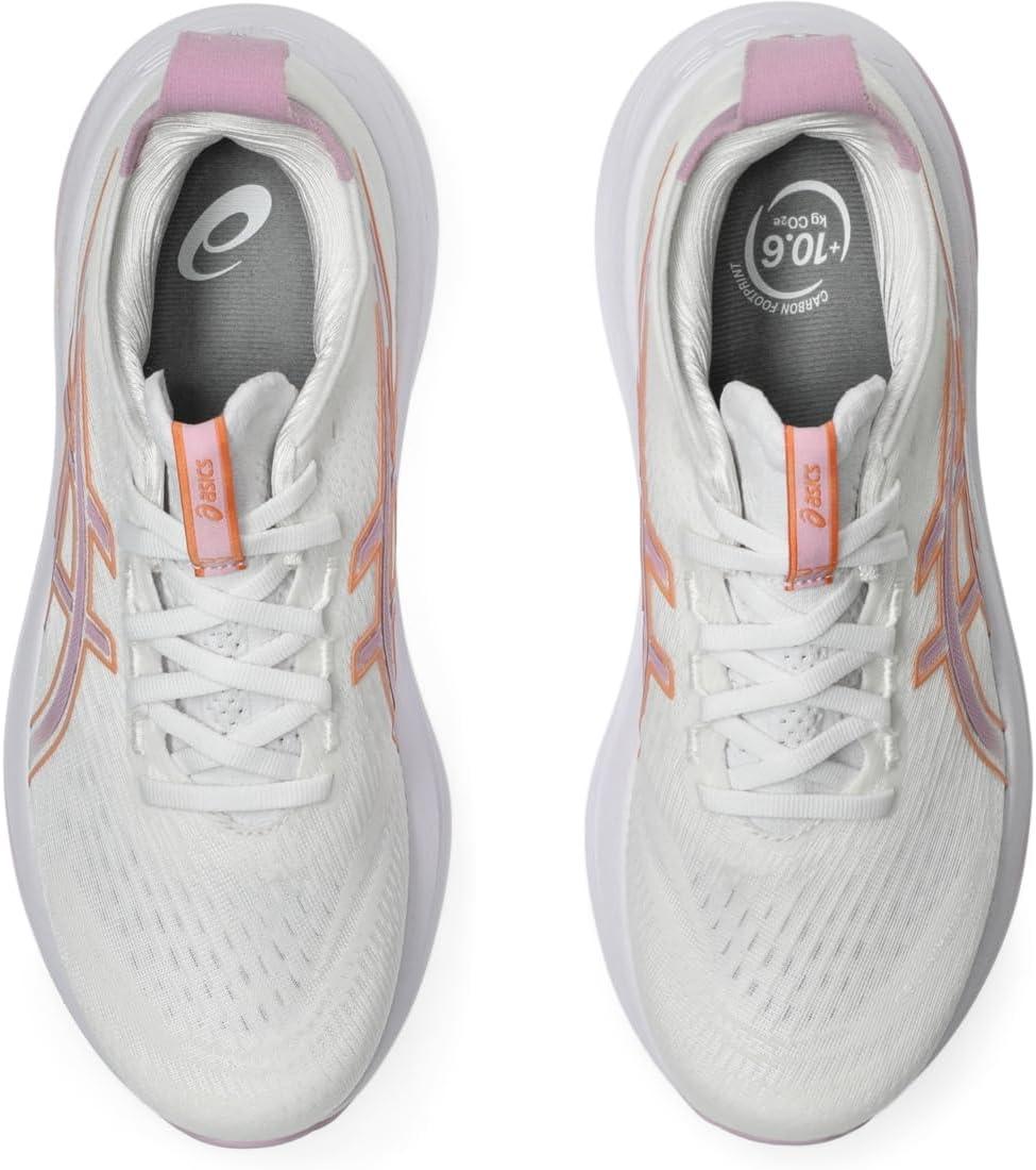 image:imageASICS Womens GelNimbus 27 Running ShoeWhiteLight Ube