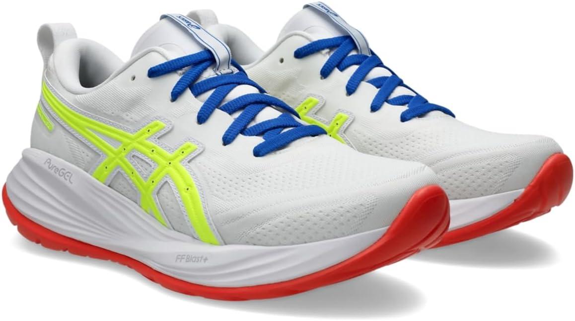 image:imageASICS Womens GelNimbus 27 Running ShoeWhiteSafety Yellow