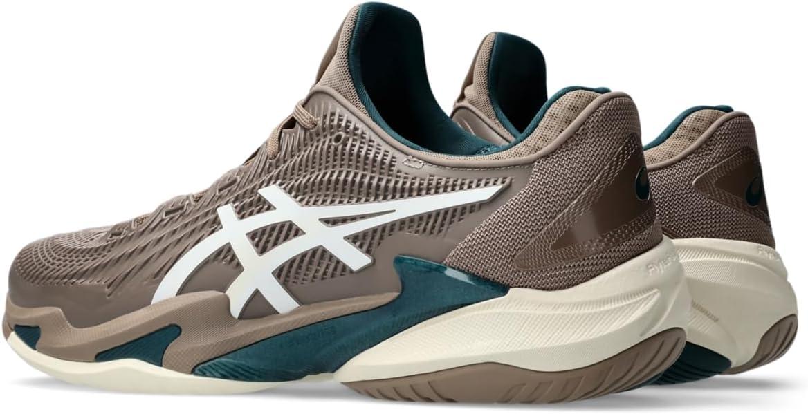 image:imageAsics Mens Court FlyteFoam 3 Tennis ShoesTaupe GreyWhite