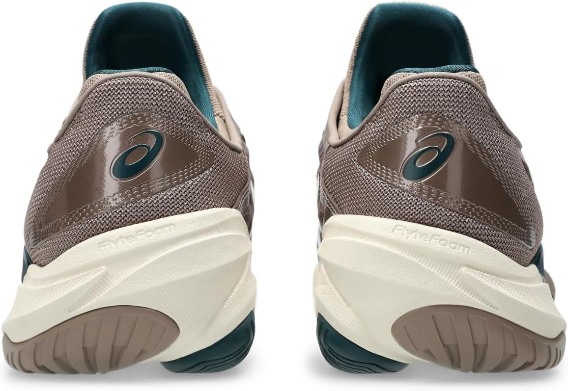 image:imageAsics Mens Court FlyteFoam 3 Tennis ShoesTaupe GreyWhite