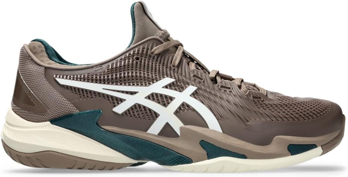 image:imageAsics Mens Court FlyteFoam 3 Tennis ShoesTaupe GreyWhite
