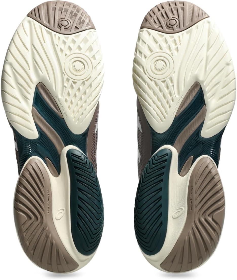 image:imageAsics Mens Court FlyteFoam 3 Tennis ShoesTaupe GreyWhite