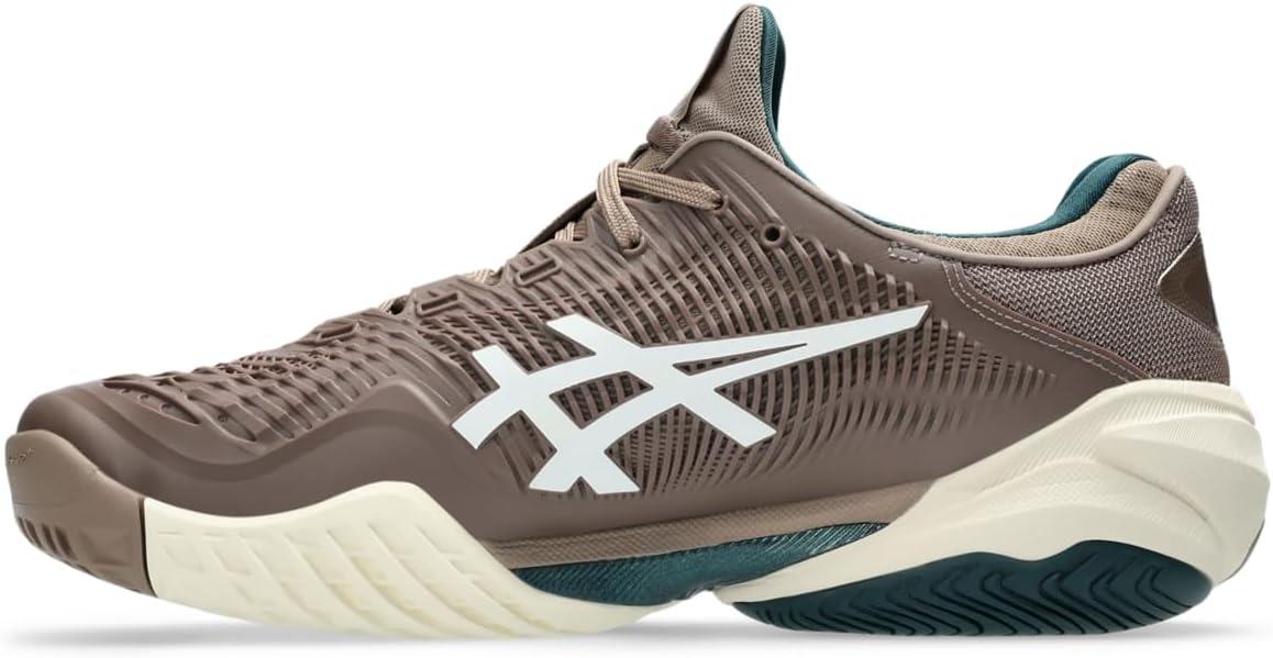 image:imageAsics Mens Court FlyteFoam 3 Tennis ShoesTaupe GreyWhite