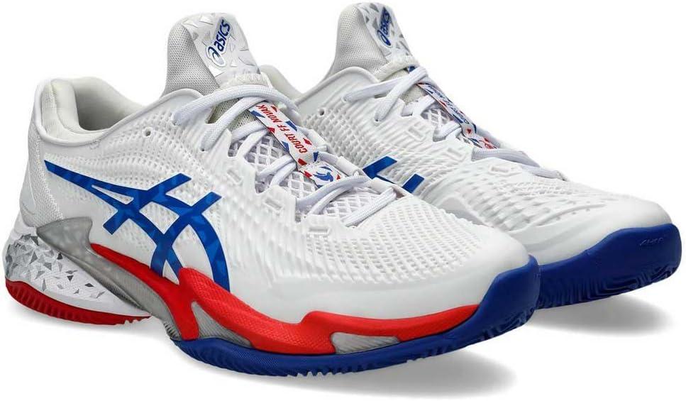 image:imageAsics Mens Court FlyteFoam 3 Tennis ShoesWhite Asics Blue