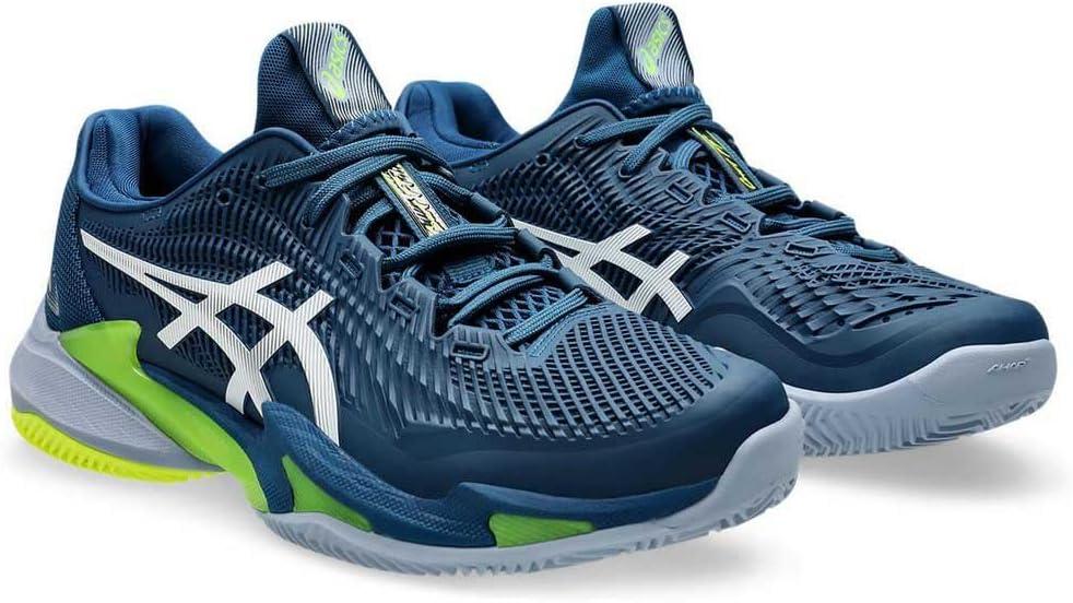image:imageAsics Mens Court FlyteFoam 3 Tennis ShoesWhite Grey Blue