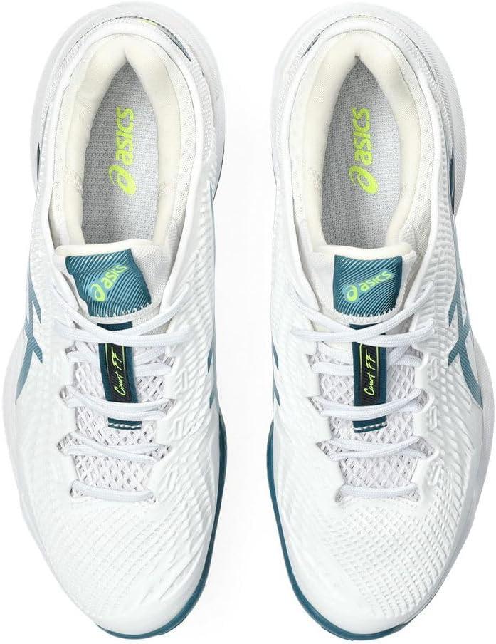 image:imageAsics Mens Court FlyteFoam 3 Tennis ShoesWhite Grey Blue