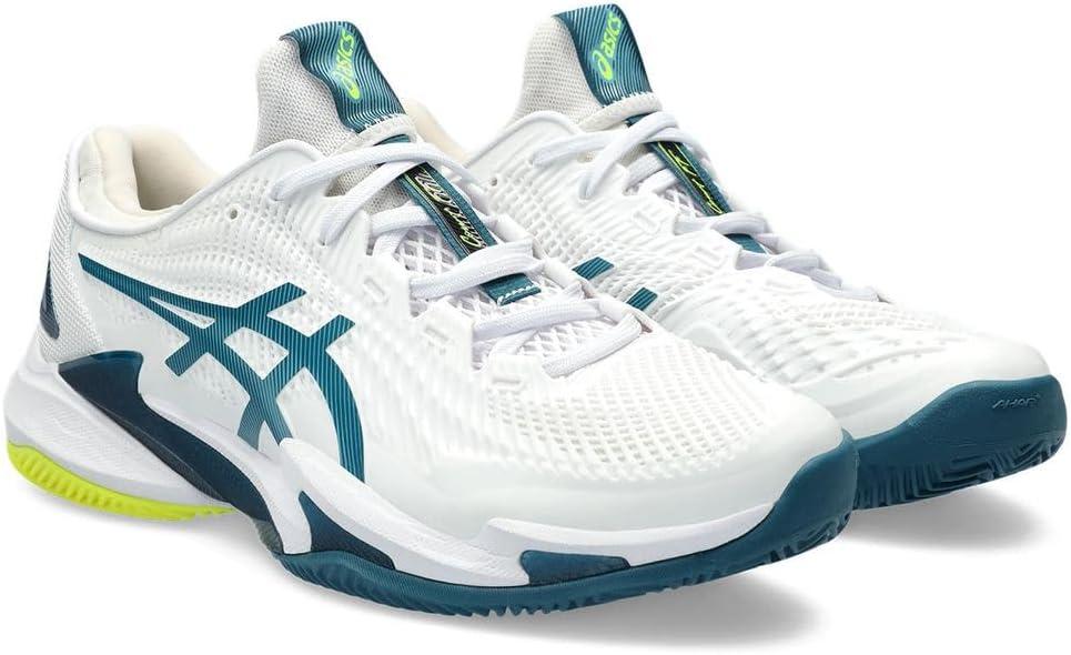 image:imageAsics Mens Court FlyteFoam 3 Tennis ShoesWhite Grey Blue