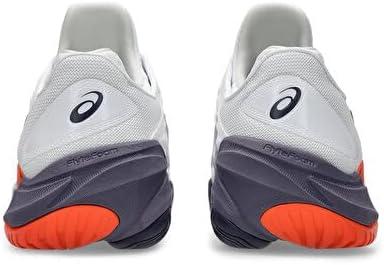 image:imageAsics Mens Court FlyteFoam 3 Tennis ShoesWhite Greyish Purple