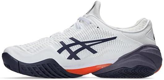 image:imageAsics Mens Court FlyteFoam 3 Tennis ShoesWhite Greyish Purple