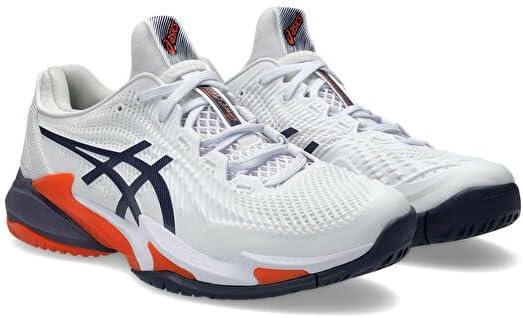 image:imageAsics Mens Court FlyteFoam 3 Tennis ShoesWhite Greyish Purple