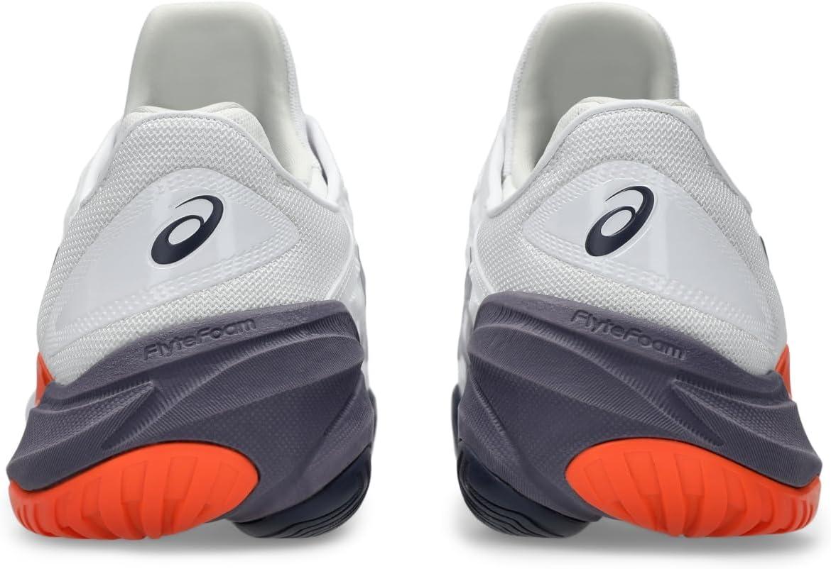 image:imageAsics Mens Court FlyteFoam 3 Tennis ShoesWhiteGreyish Purple