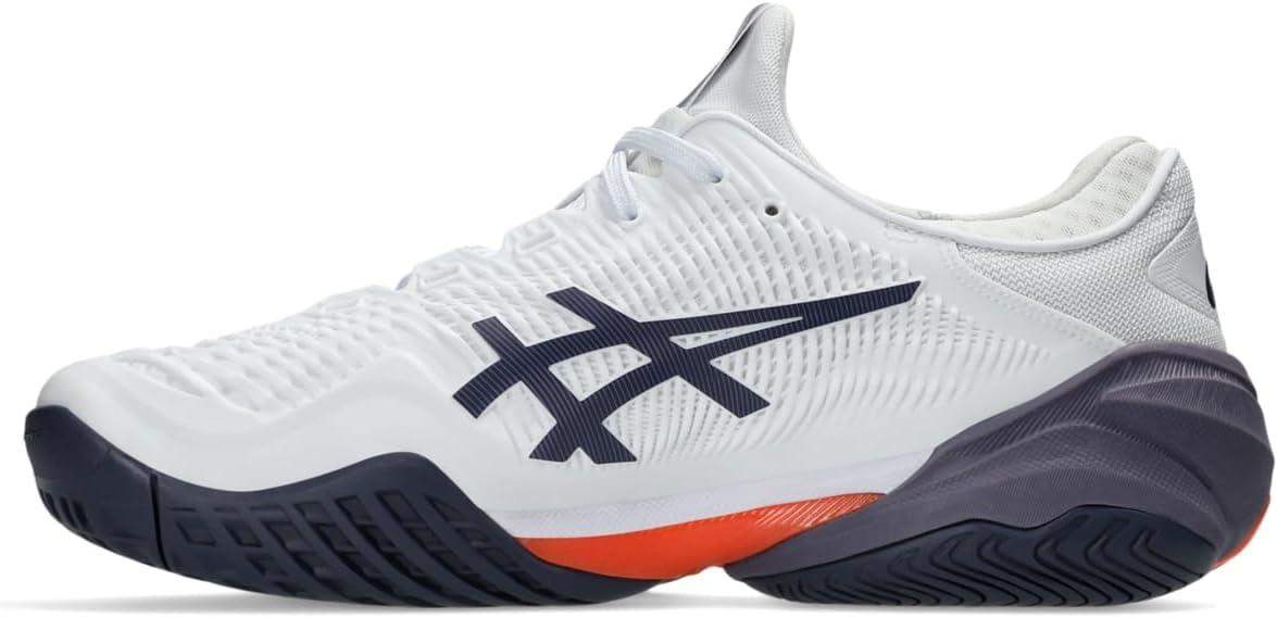 image:imageAsics Mens Court FlyteFoam 3 Tennis ShoesWhiteGreyish Purple