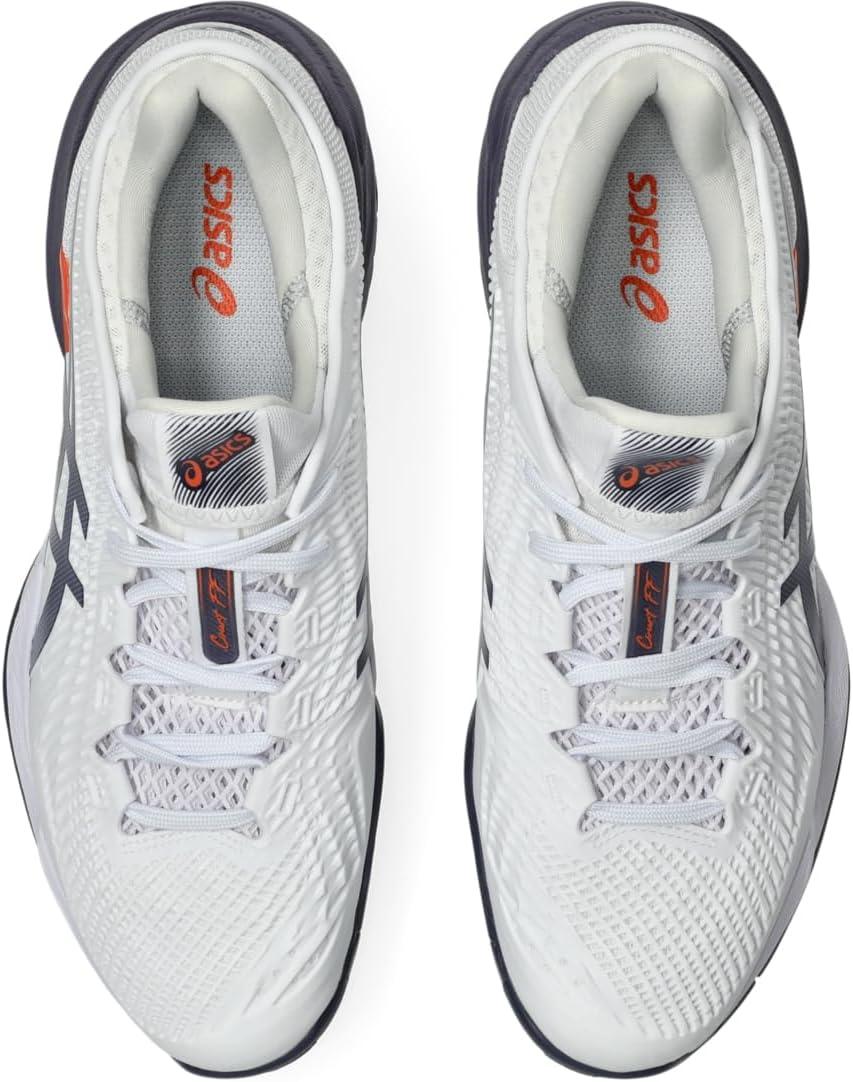 image:imageAsics Mens Court FlyteFoam 3 Tennis ShoesWhiteGreyish Purple
