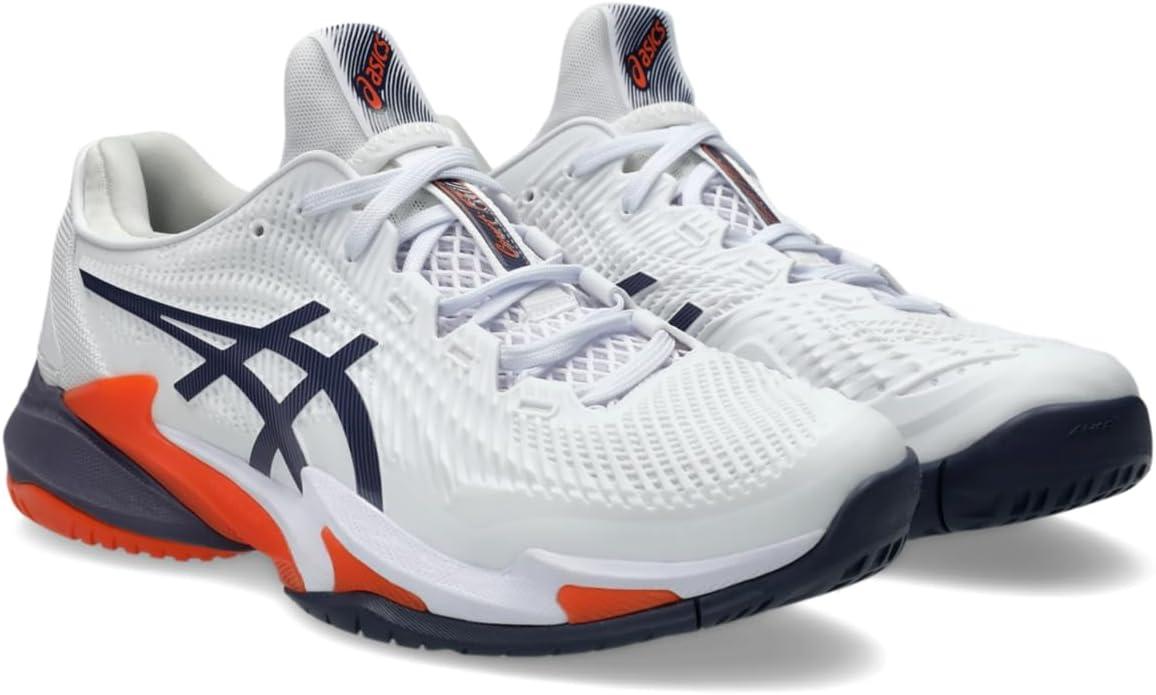 image:imageAsics Mens Court FlyteFoam 3 Tennis ShoesWhiteGreyish Purple