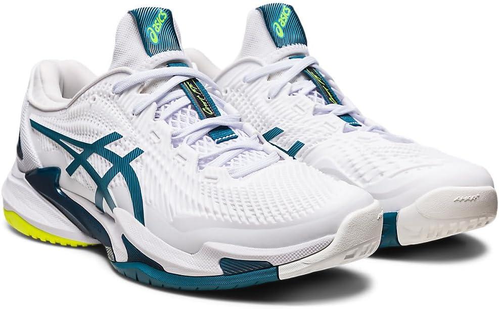 image:imageAsics Mens Court FlyteFoam 3 Tennis ShoesWhiteGris Blue