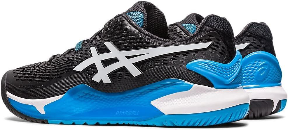 image:imageAsics Mens GelResolution 9 Tennis ShoesBlackWhite
