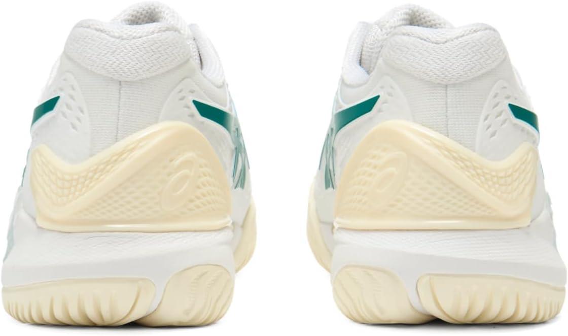 image:imageAsics Mens GelResolution 9 Tennis ShoesWhitePitch Green