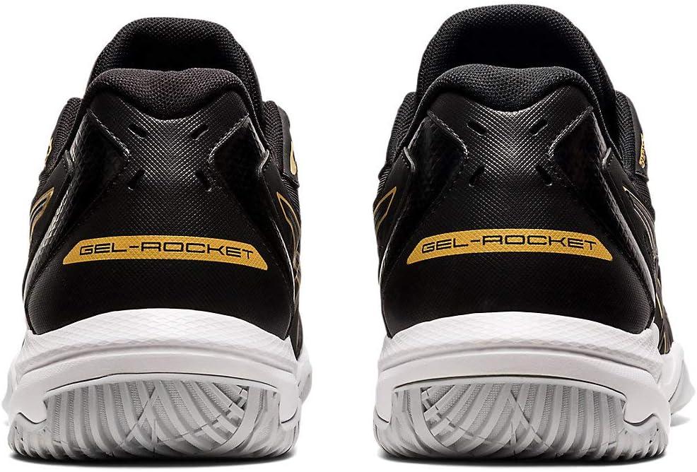 image:imageAsics Mens GelRocket 10 Indoor Court ShoesBlackPure Gold