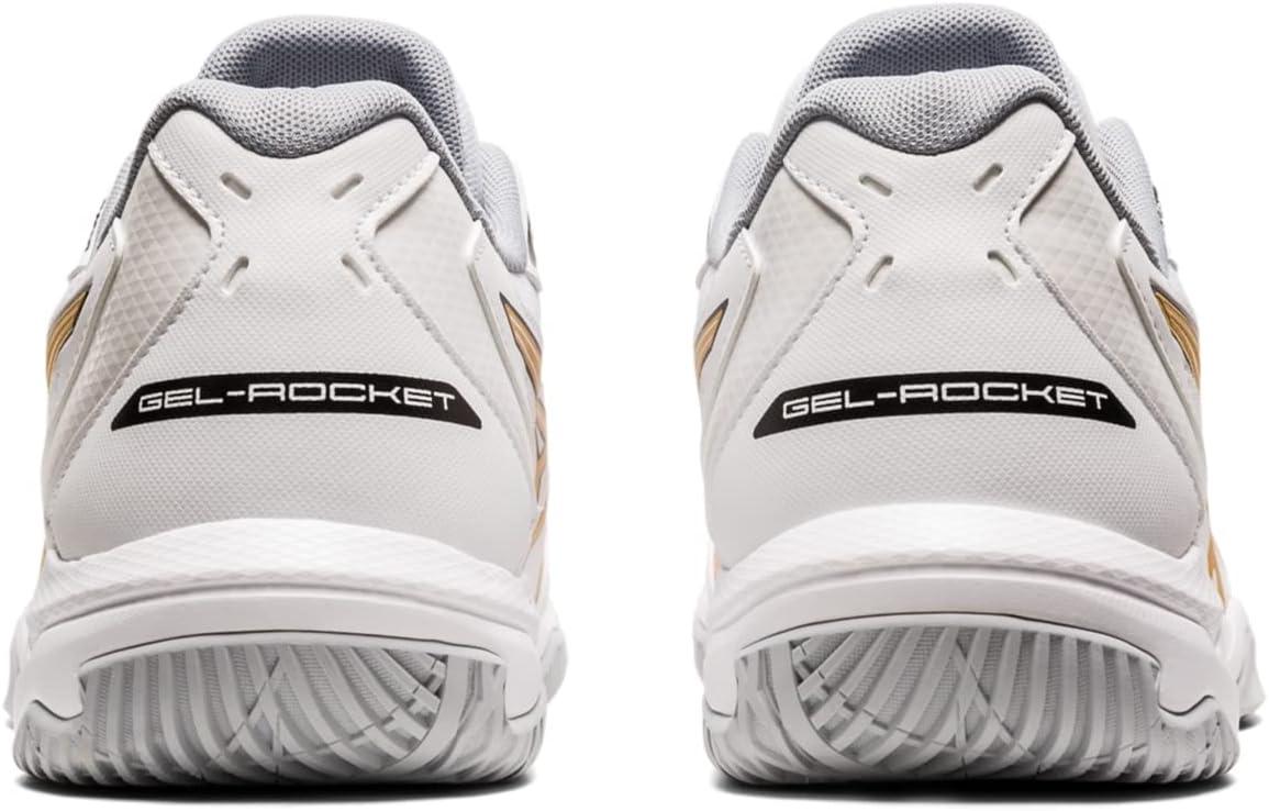 image:imageAsics Mens GelRocket 10 Indoor Court ShoesWhitePure Gold