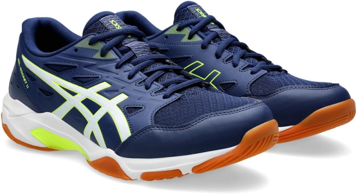 image:imageAsics Mens GelRocket 11 Volleyball ShoesBlue ExpanseSafety Yellow