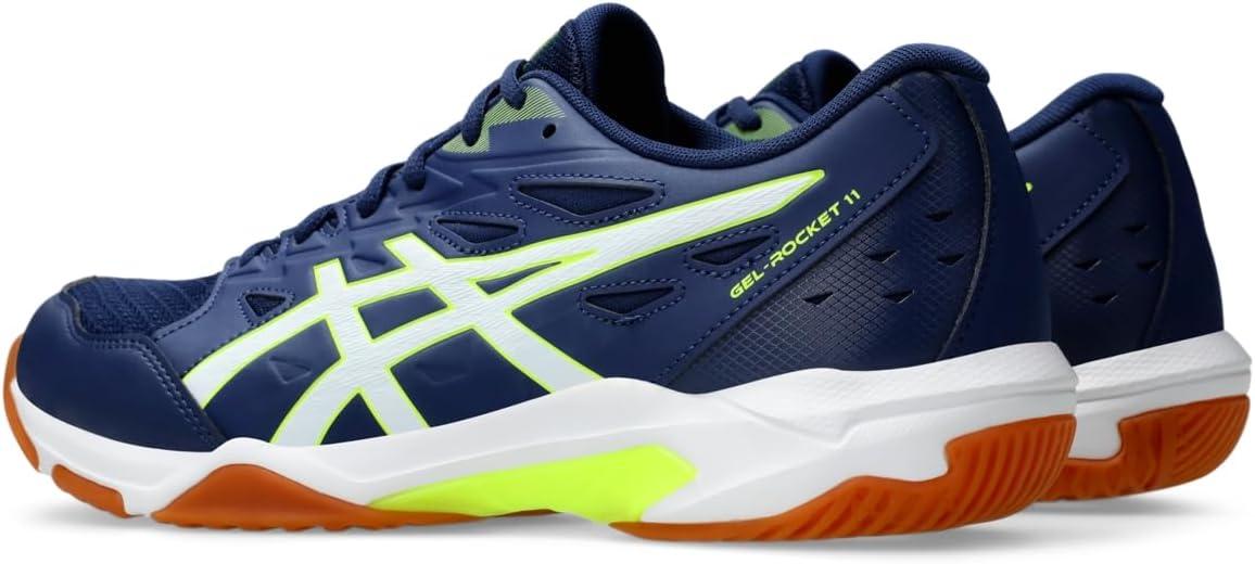 image:imageAsics Mens GelRocket 11 Volleyball ShoesBlue ExpanseSafety Yellow