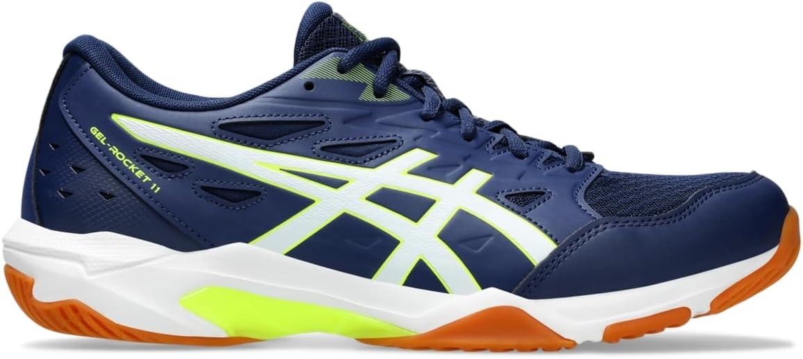 image:imageAsics Mens GelRocket 11 Volleyball ShoesBlue ExpanseSafety Yellow
