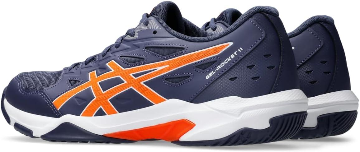 image:imageAsics Mens GelRocket 11 Volleyball ShoesIndigo FogNova Orange