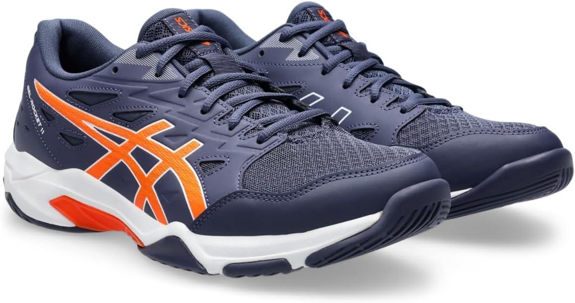 image:imageAsics Mens GelRocket 11 Volleyball ShoesIndigo FogNova Orange
