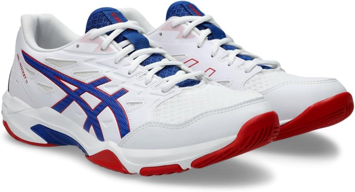 image:imageAsics Mens GelRocket 11 Volleyball ShoesWhiteAsics Blue