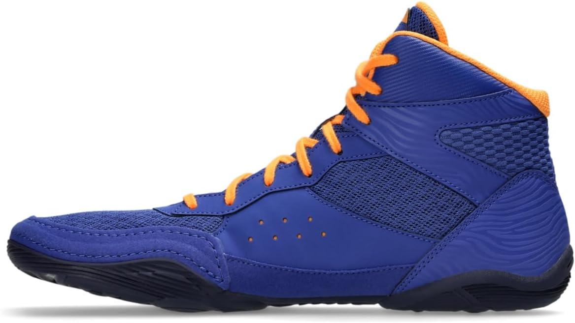 image:imageAsics Mens Matflex 7 Wrestling ShoesDark CobaltOrange Pop