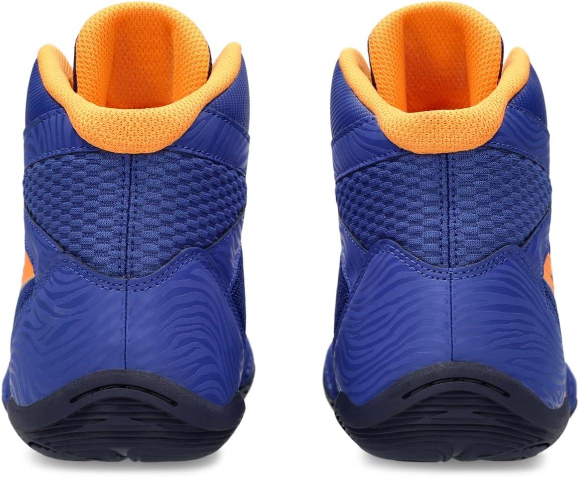 image:imageAsics Mens Matflex 7 Wrestling ShoesDark CobaltOrange Pop