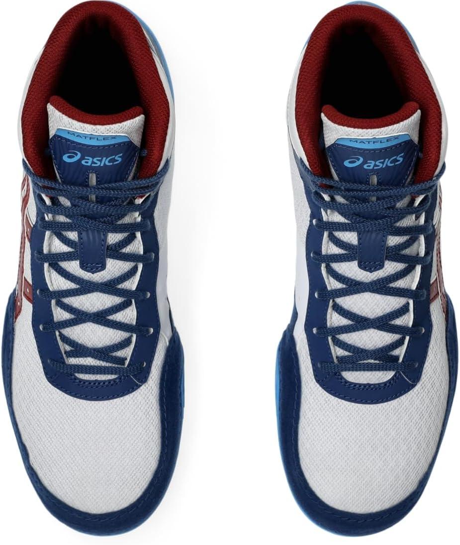 image:imageAsics Mens Matflex 7 Wrestling ShoesWhiteBeet Red