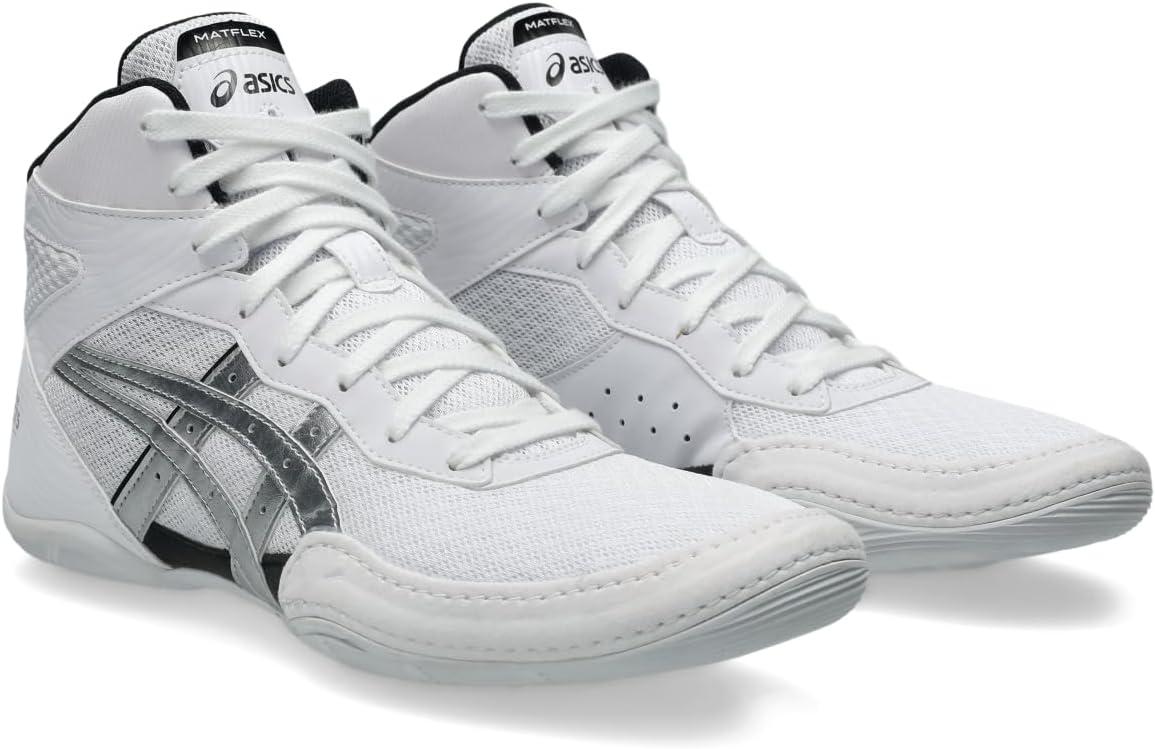 image:imageAsics Mens Matflex 7 Wrestling ShoesWhitePure Silver