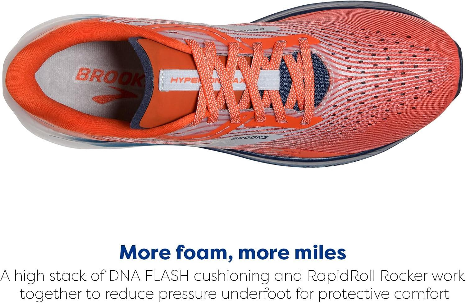 image:imageBrooks Mens Hyperion Max Neutral Running ShoeCherry TomatoArctic IceTitan