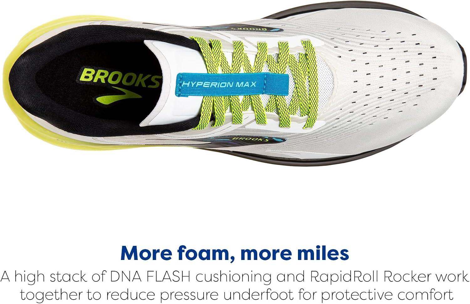 image:imageBrooks Mens Hyperion Max Neutral Running ShoeWhiteBlackNightlife Limited